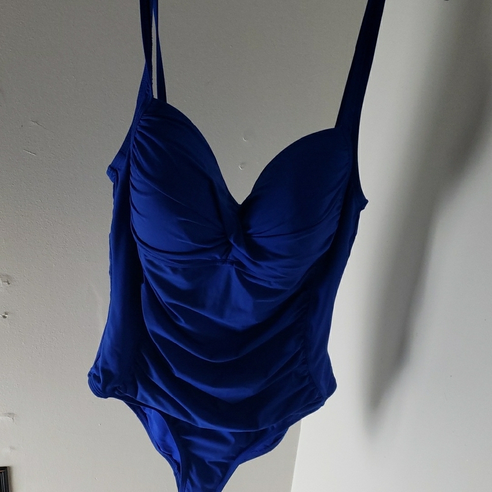 Vibrant Blue Ruched Top - Picture 4 of 8
